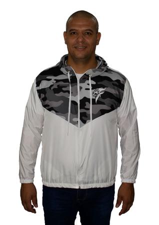 Casaco store camuflado branco