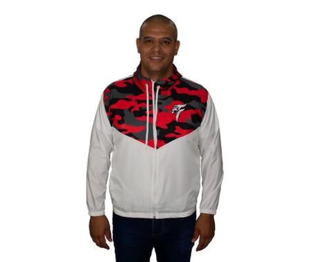 Corta vento camuflado best sale vermelho