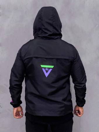 Corta Vento Color Sense Azul Preto Rosa Vull Outros Moda e