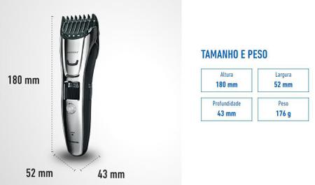 Imagem de Cortador de cabelo barba pelos corporais panasonic gb80