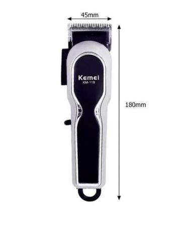 Imagem de Cortador De Cabelo Profissional Kemei Km119 Bivolt S/Fio