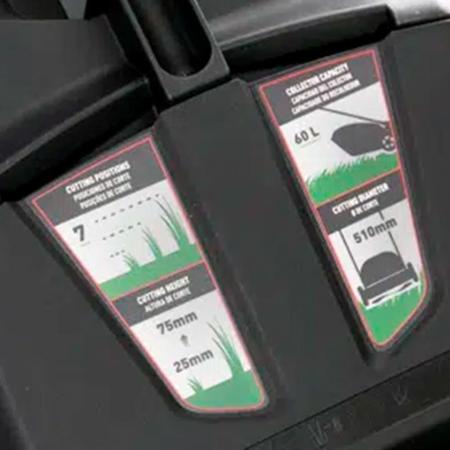 Imagem de Cortador de Grama à Gasolina 5 HP 4T 3 em 1 com Recolhedor TLM510RM-50L TOYAMA
