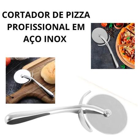 Imagem de Cortador de pizza profissional em aço inox premium