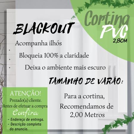 Imagem de Cortina 100% Blackout Para Janela 2,80 X 1,60 Corta Luz PVC