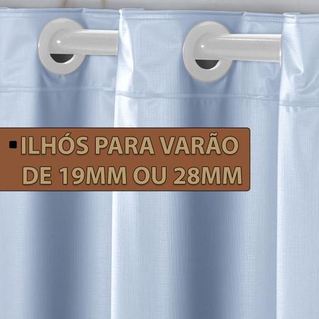 Imagem de Cortina Azul Quarto Menino Blackout 100% 2,80x1,60 PVC Liso