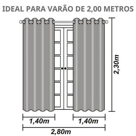 Imagem de Cortina Blackout 2,80 X 2,30 Quarto Infantil Bloqueia Luz