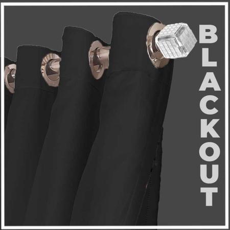Imagem de cortina blackout Bruna corta luz 6,00 x 2,90 varão marrom
