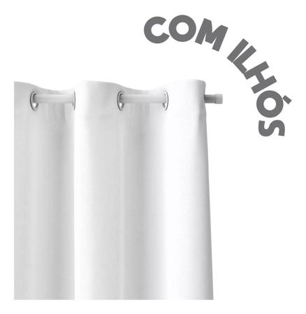 Cortina Blackout com Ilhós Preta Medidas 280x280cm - Vida Pratika Imagem de Cortina Blackout com Ilhós Preta Medidas 280x280cm