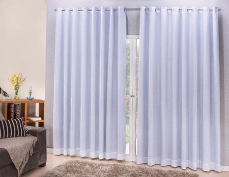 Cortina Blackout com linho 8,00x2,70 Para Varão Duplo - Ludatex Imagem de Cortina Blackout com linho 8,00x2,70 Para Varão Duplo
