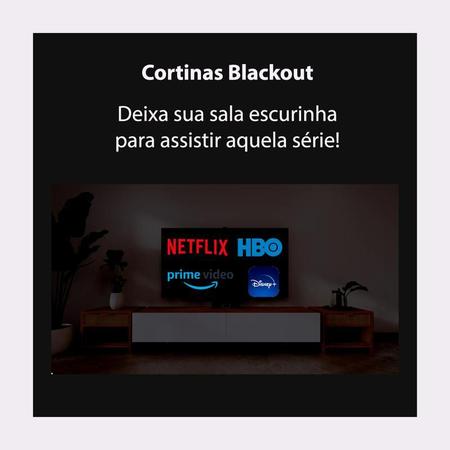 Imagem de Cortina Blackout Com Voil Tecido Quarto Menina 2,80 x 1,60