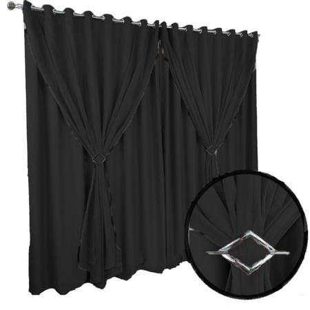 Cortina Blackout De 6x2,50 Corta Luz c/ blackout - Enxovais Bravin Imagem de Cortina Blackout De 6x2,50 Corta Luz c/ blackout