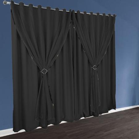 Cortina Blackout De 6x2,50 Corta Luz c/ blackout - Enxovais Bravin Imagem de Cortina Blackout De 6x2,50 Corta Luz c/ blackout