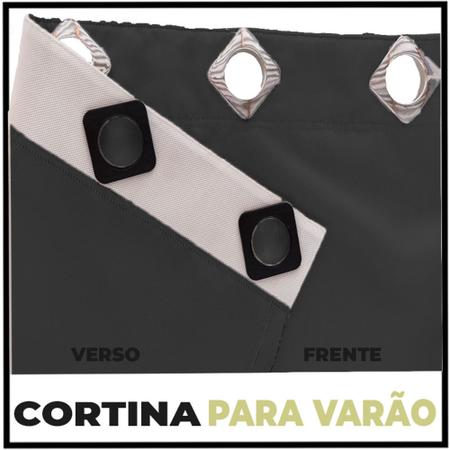 Imagem de Cortina Blackout De 8x2,40 Corta Luz em blackout