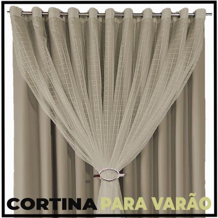 Imagem de cortina blackout Fiori corta luz 6,00 x 2,90 varão branco