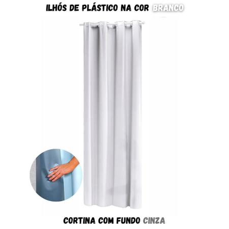 Imagem de Cortina Blackout para Sala ou Quarto PVC (plástico) UMA FOLHA Rústica 1,40 x 1,80M com 100% Blecaute