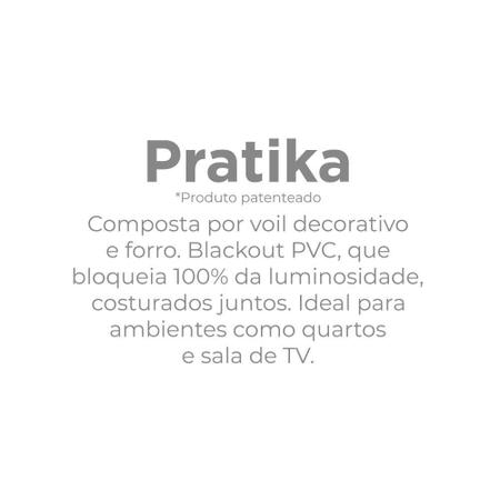 Imagem de Cortina Blackout para Sala Quarto Lisa Slim 2,60m x 1,70m