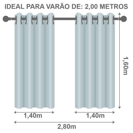 Imagem de Cortina Blackout PVC 2,80 m x 1,60 m - Azul Marinho