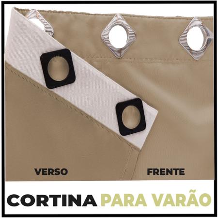 Imagem de Cortina Blecaute Blackout 6x2,70 Corta Luz Ana preto