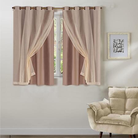 Cortina Blecaute Blackout Black Out Voil Liso 2,00x1,40 M - Moreira Enxovais Casa Decoração Imagem de Cortina Blecaute Blackout Black Out Voil Liso 2,00x1,40 M