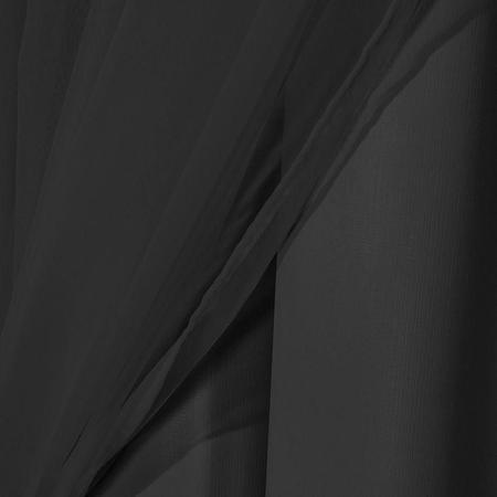 Imagem de Cortina Corta Luz 4,00m X 2,80m 100% Blackout Com Voil Preto Para Sala Ou Quarto Para Varão Simples