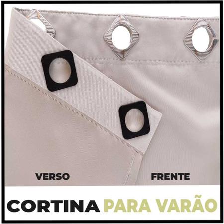 Cortina Cortinas sala 8x2,30 Tecido blackout Ana branco - Enxovais Bravin Imagem de Cortina Cortinas sala 8x2,30 Tecido blackout Ana branco