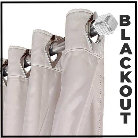 Cortina Cortinas sala 8x2,30 Tecido blackout Ana branco - Enxovais Bravin Imagem de Cortina Cortinas sala 8x2,30 Tecido blackout Ana branco