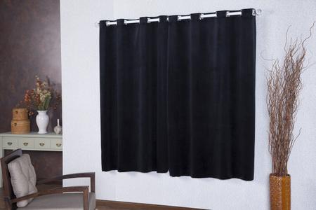 Imagem de Cortina de Suede Imperial Luxo Semi Blackout para Decoração de Sala Quarto Escritório 5,00m x 2,50m