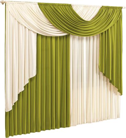Cortina Elegance 2 00m X 1 80m Para Sala E Quarto - Cris Enxovais Imagem de Cortina Elegance 2 00m X 1 80m Para Sala E Quarto