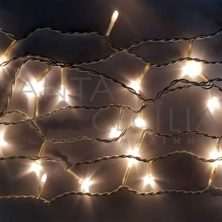 Imagem de Cortina Fixo LED 500 lâmpadas - Branco Morno Ref. 508 - Santa Cecília