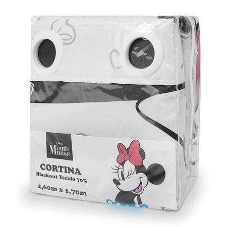 Imagem de Cortina Infantil Menino E Menina Disney Corta Luz Tecido Blecaute 70% 2,60 x 1,70