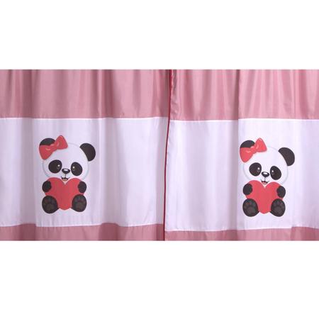 Imagem de Cortina infantil Panda 2m x 1,7m Deccoralle