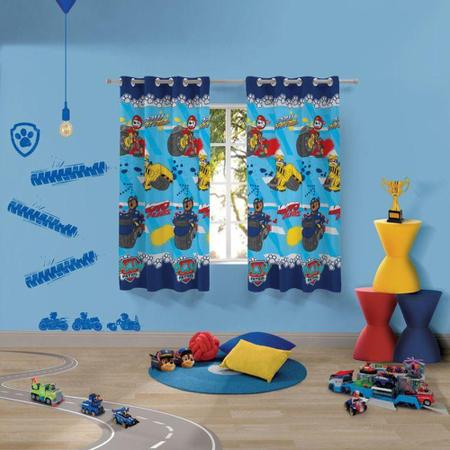 Cortina Infantil Patrulha Canina Menino 100% Poliéster Disney 3,00m x 180m - Lepper Imagem de Cortina Infantil Patrulha Canina Menino 100% Poliéster Disney 3,00m x 180m - Lepper