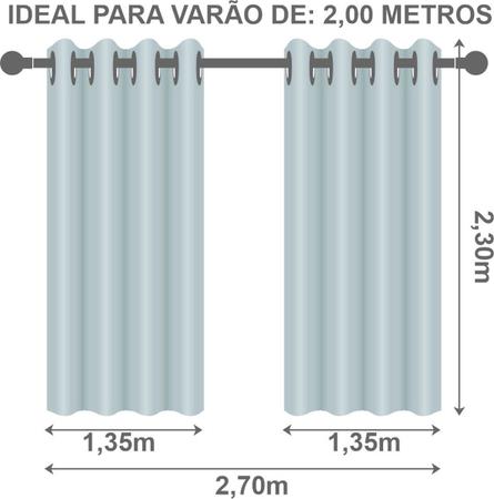 Cortina Jacquard Rústica Semi Blecaute 2,70m x 2,30m Sala Quarto Blackout Balcão Corta Luz - HARMONY LAR Imagem de Cortina Jacquard Rústica Semi Blecaute 2,70m x 2,30m Sala Quarto Blackout Balcão Corta Luz