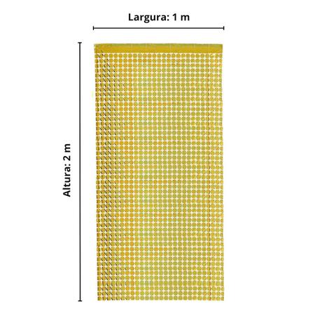 Imagem de Cortina Metalizada Quadriculada Holográfica - 1x2m