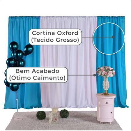 Cortina Oxford Decoração Festa Aniversário 4,50MX2M - Serena Decor Imagem de Cortina Oxford Decoração Festa Aniversário 4,50MX2M