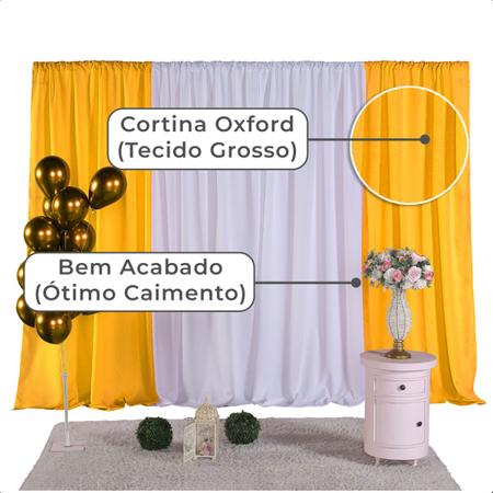 Cortina Oxford Decoração Festa Aniversário 9MX2M - Serena Decor Imagem de Cortina Oxford Decoração Festa Aniversário 9MX2M