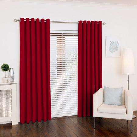 Cortina Oxford Vermelho 300x270 Sala/quarto Fabritex Imagem de Cortina Oxford Vermelho 300x270 Sala/quarto Fabritex