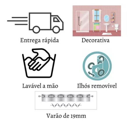 Imagem de Cortina Para Janela ou Vitrô De Banheiro em Gorgurinho-Várias Estampas - 1,10m X 0,80cm