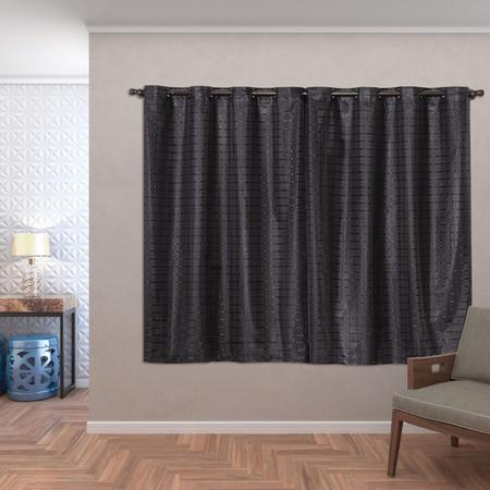 Cortina Para Janela Pequena Blackout Corta Luz Em Tecido Voil 2,00 M X 1,40 Ideal Apartamento Casa Quarto Sala - Sofisticada moda Imagem de Cortina Para Janela Pequena Blackout Corta Luz Em Tecido Voil 2,00 M X 1,40 Ideal Apartamento Casa Quarto Sala