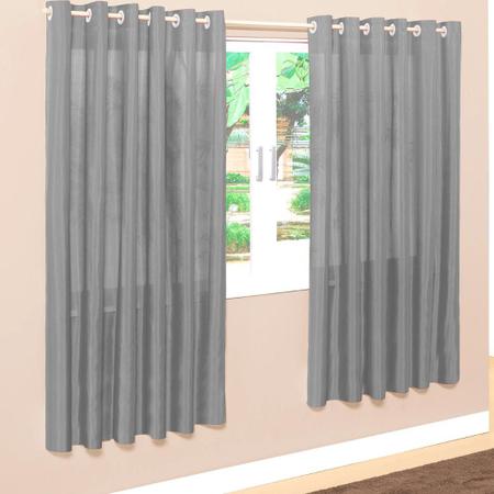 Imagem de cortina para quarto cores variadas 2,00m x 1,70m perciana p/ cozinha luxo cinza