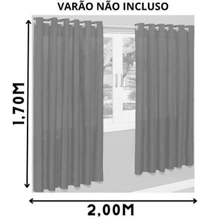 Imagem de cortina para quarto cores variadas 2,00m x 1,70m perciana p/ cozinha luxo tabaco
