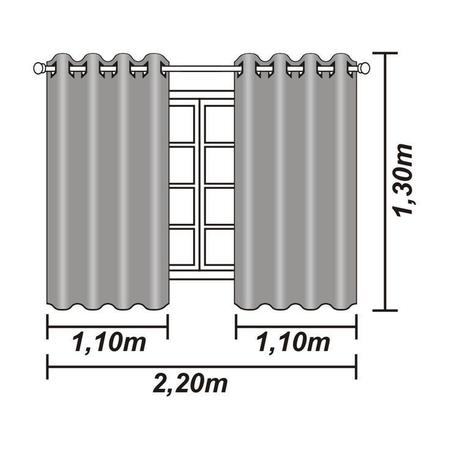 Imagem de Cortina Para Quarto Sala 2,80 x 1,60 Mts Bloqueia 100% a Luz