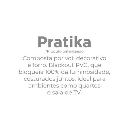 Imagem de Cortina Para Sala Blackout Pratika Slim Pádua 2,60m x 1,70m