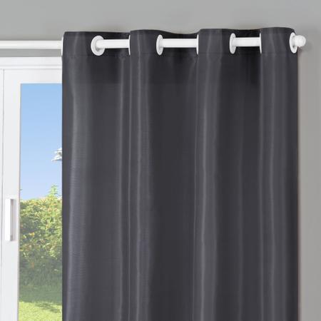 Cortina Para Sala Ou Quarto Jasmim Folha Única 1,40x1,40M Cinza - Vitor Bordados Imagem de Cortina Para Sala Ou Quarto Jasmim Folha Única 1,40x1,40M Cinza