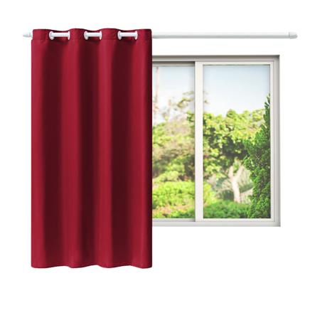 Cortina para Sala ou Quarto Jasmim Folha Única 1,40x1,40M Vermelho - Vitor Bordados Imagem de Cortina para Sala ou Quarto Jasmim Folha Única 1,40x1,40M Vermelho