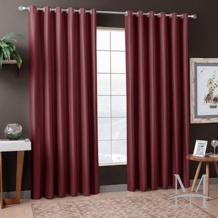 Cortina Para Sala Veludo Suede 3,00X2,50M Sultan Vinho Imagem de Cortina Para Sala Veludo Suede 3,00X2,50M Sultan Vinho