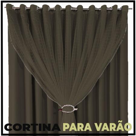 cortina pé direito blackout Fiori 5,00 x 5,00 c/voal preto - Bravin Cortinas Imagem de cortina pé direito blackout Fiori 5,00 x 5,00 c/voal preto