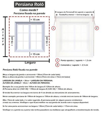 Imagem de Cortina Persiana Rolô Blackout 100% Branca 1,80 larg x 1,00 alt