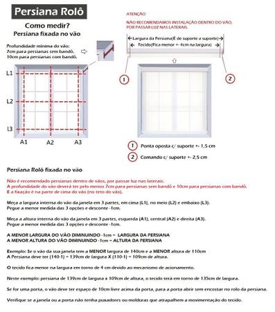 Imagem de CORTINA PERSIANA ROLO TELA SOLAR 5% 0,50 Larg X 2,05 Alt