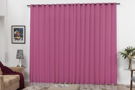 Imagem de Cortina Quarto E Sala 3,00X2,50 Com Ilhos Para Varão Pink